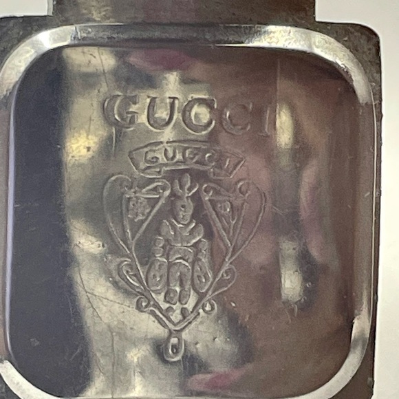 Gucci G Series Silver Stainless Steel Watch w/Black Rectangular Dial. 5 1/2 inch - Picture 7 of 9